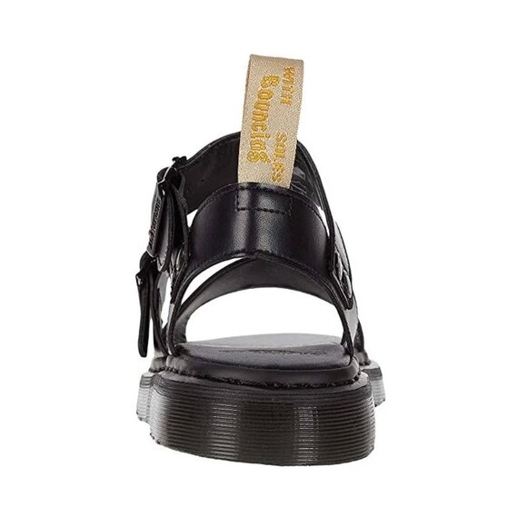 Dr. Martens Black Vegan Gryphon Gladiator Sandals Unisex main image 5